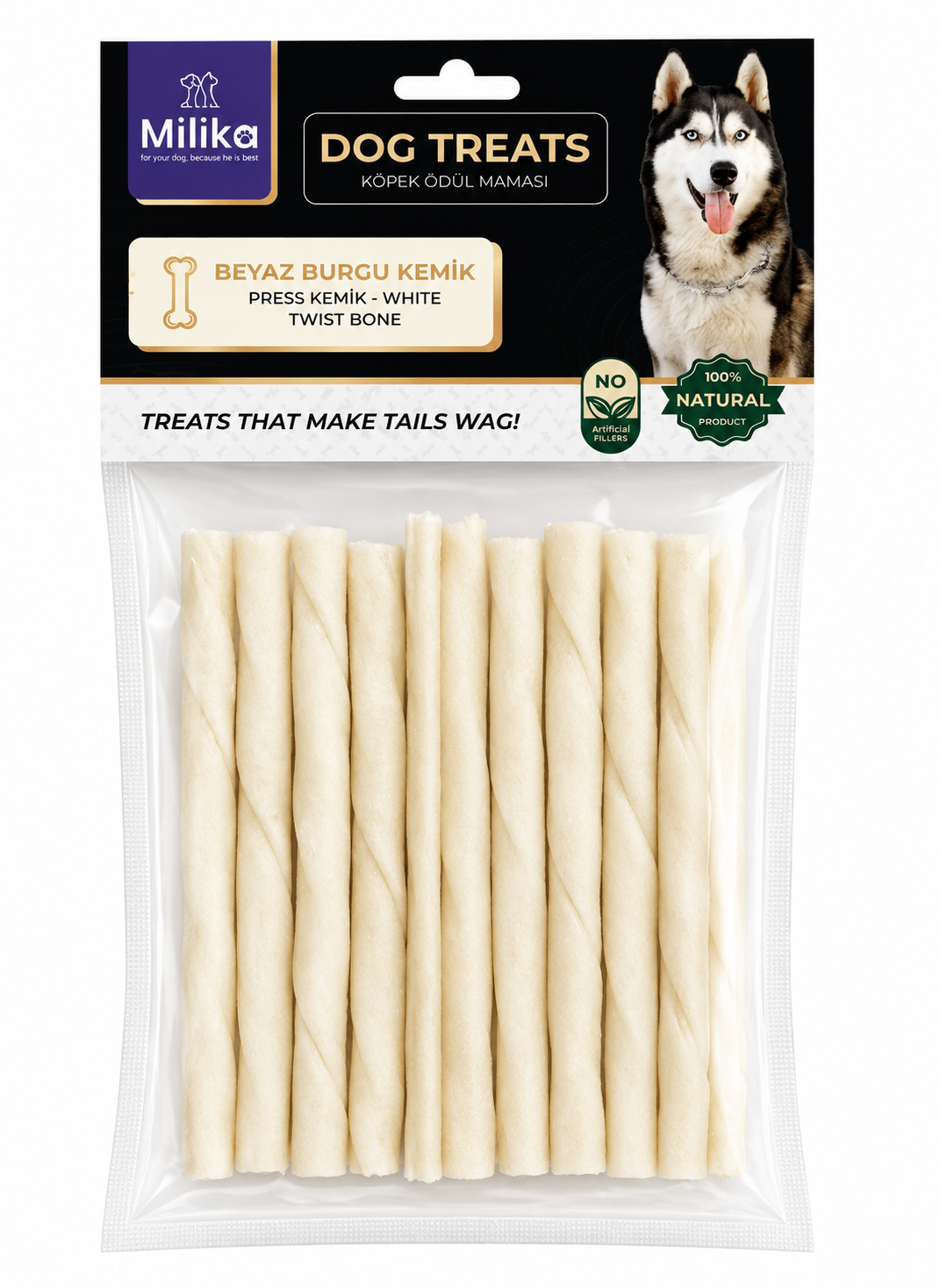 Milika White Twist Bone